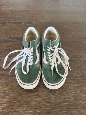 Vans Green and White Women's Sneakers